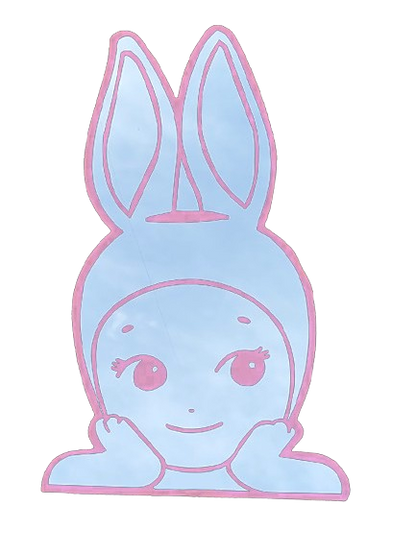 PINK Sonny Angel Bunny Mirror