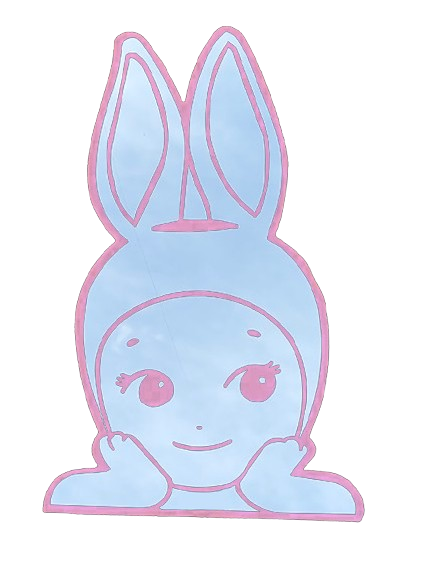 PINK Sonny Angel Bunny Mirror